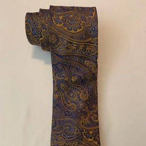 Canali woven silk tie
